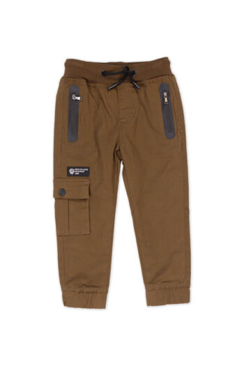 Παντελόνι jogger με λάστιχο 45-2004 καφέ - Image 1