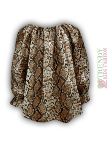 Μπλούζα με λάστιχο και σούρα στο λαιμό - Image 3