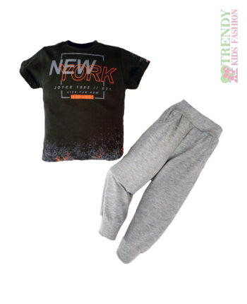 Παιδικό σετ για αγόρια New York Χακί - Image 1