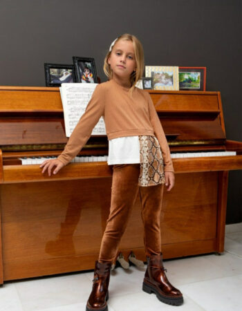 Κολάν βελουτέ σοκολά - Image 1