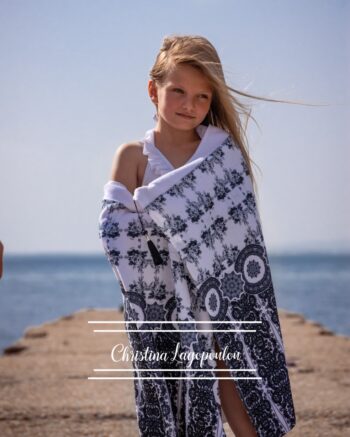 Ολόσωμο μαύρο μαγιό με ζωνάκι και λεπτομέρειες από κορδόνι σουέτ - Image 3