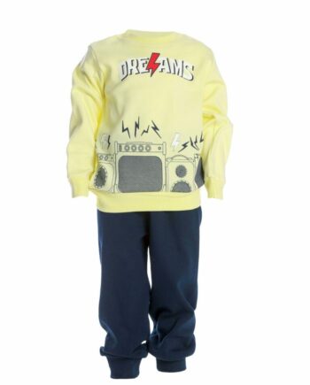 Παιδική Πιτζάμα Χειμωνιάτικη για Αγόρι Κίτρινη - Image 1