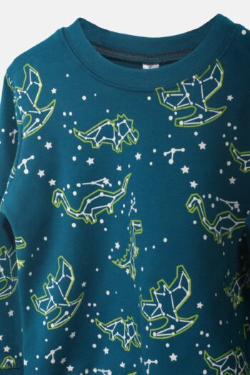 Παιδική Πιτζάμα Βαμβακερή πράσινο 2374115 - Image 2