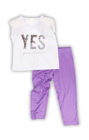 Σετ με κολάν γυαλιστερό 95%cot-5%lyc - Image 1