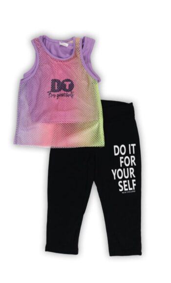 Σετ 3 τεμ. με κολάν και μπούστο 95%cot-5%lyc - Image 1