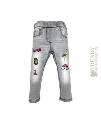 Τζιν παντελόνι "OMG" με σχέδια New College 28250 - Image 1