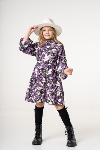 Παιδικό φόρεμα Ge.ni.us Μωβ χρώμα - Image 4