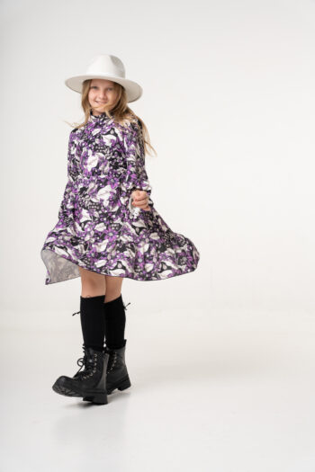 Παιδικό φόρεμα Ge.ni.us Μωβ χρώμα - Image 5