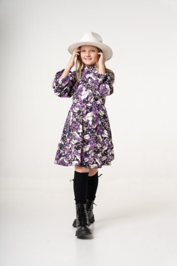 Παιδικό φόρεμα Ge.ni.us Μωβ χρώμα - Image 6