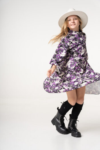 Παιδικό φόρεμα Ge.ni.us Μωβ χρώμα - Image 2