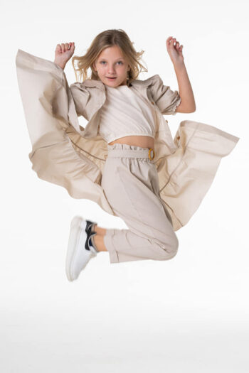 Καμπαρντίνα-φόρεμα μπεζ - Image 2