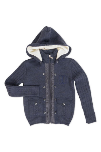 Ζακέτα πλεκτή με κουκούλα 3404 - Image 1