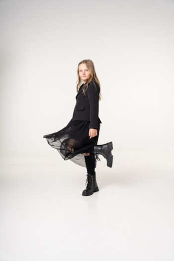 Σακάκι ασύμμετρο με άγραφα με στρας - Image 3