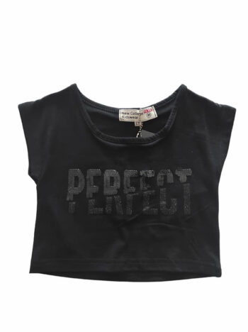 Μπλούζα crop top με πλάτη χιαστί 95%cot-5%lyc - Image 1