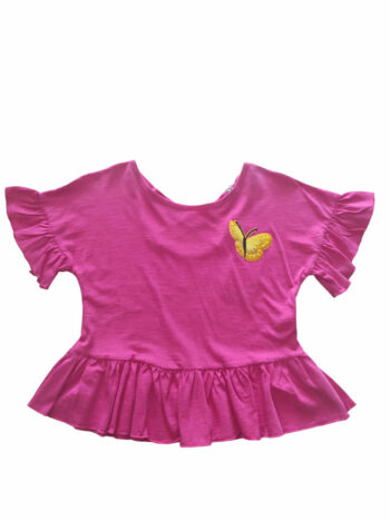 Μπλούζα με βολαν 95%cot-5%lyc - Image 1