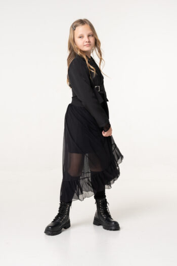 Σακάκι ασύμμετρο με άγραφα με στρας - Image 2