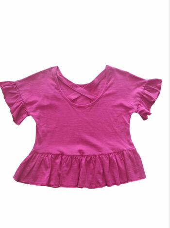 Μπλούζα με βολαν 95%cot-5%lyc - Image 2