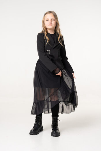 Σακάκι ασύμμετρο με άγραφα με στρας - Image 4