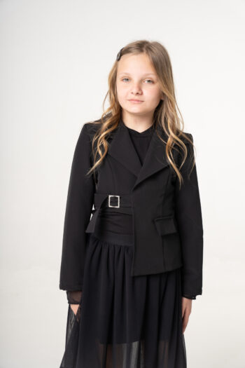 Σακάκι ασύμμετρο με άγραφα με στρας - Image 1