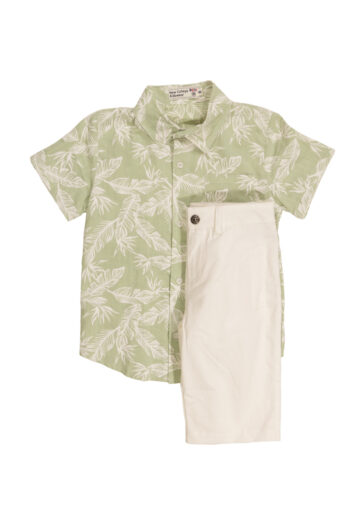 Σετ με πουκάμισο και βερμούδα σταθερή 38009 - Image 1
