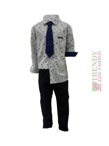 Πουκάμισο με γραβάτα & παντελόνι σετ - Image 1