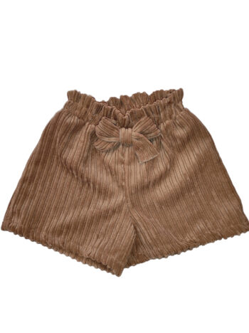 Σετ με σορτσάκι και πλεκτο μπλουζάκι εκρού χρώμα - Image 3