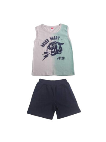 Σετ με Σορτς Καλοκαιρινό 2τμχ Λαδί 2314153 - Image 1