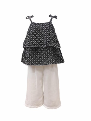 Σετ με κεντημένο τοπάκι και παντελόνι BB3423 - Image 1