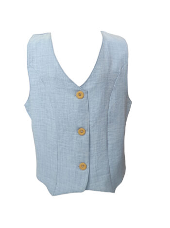 Γιλέκο γαλάζιο χρώμα - Image 1