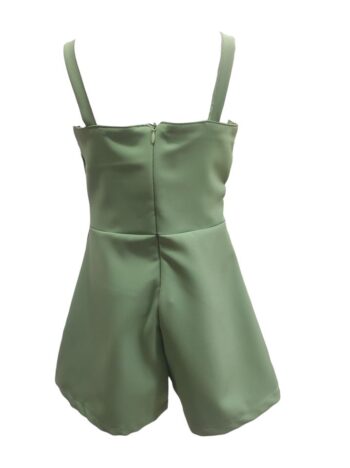 Ολόσωμο μέντα με ζώνη και τιράντες - Image 2