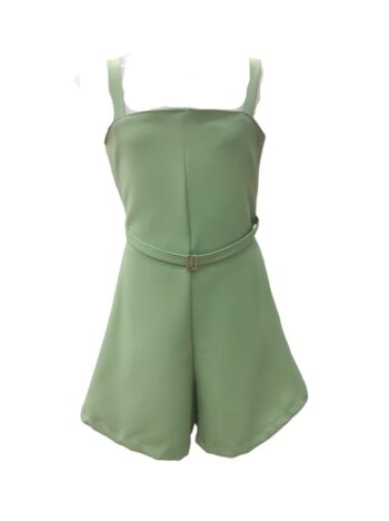 Ολόσωμο μέντα με ζώνη και τιράντες - Image 1