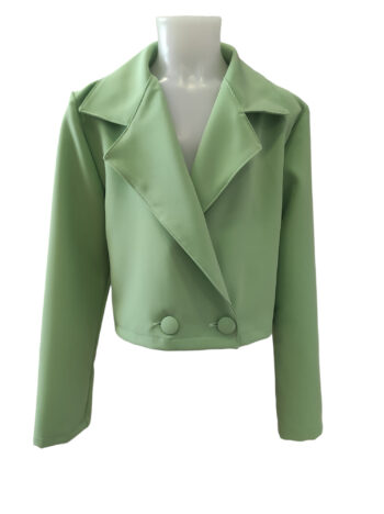 Σακάκι Crop Μέντα GNS557Μ - Image 1