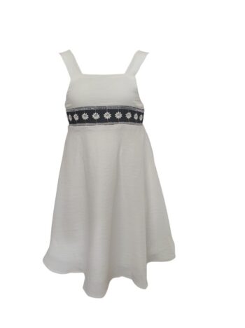 Φόρεμα Λευκο με μαργαρίτες - Image 1