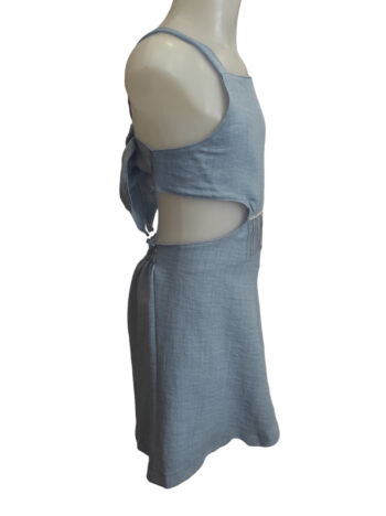 Ολόσωμο σορτς γαλάζιο με κρόσσια - Image 5