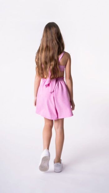 Ολόσωμο σορτς κοραλλί με κρόσσια - Image 4