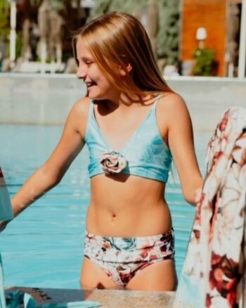 Σετ μπικίνι vintage floral με λουλούδι - Image 2