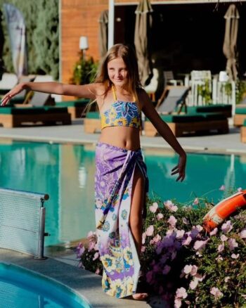 Σετ μπικίνι baroque τύπωμα κίτρινο - Image 5