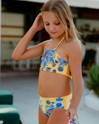 Σετ μπικίνι baroque τύπωμα κίτρινο - Image 4