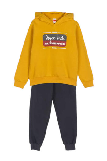 Σετ φόρμα φούτερ με κουκούλα 2464105 μουσταρδί - Image 1