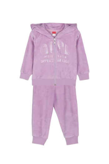 Σετ φόρμα βελουτέ με ζακέτα 2461124 λιλά - Image 1