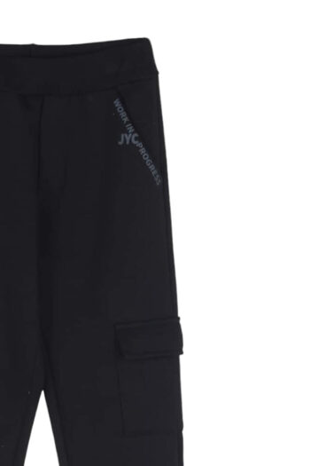 Παντελόνι φόρμα φούτερ με τσέπες μαύρο χρώμα - Image 2