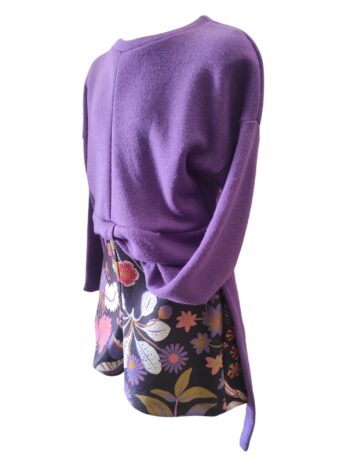 Σορτς εμπριμέ μωβ χρώμα. - Image 5