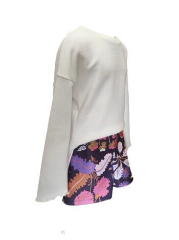 Σορτς εμπριμέ μωβ χρώμα. - Image 9