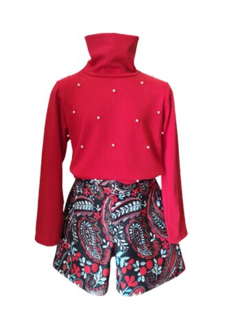 Σορτς εμπριμέ κόκκινο χρώμα - Image 14