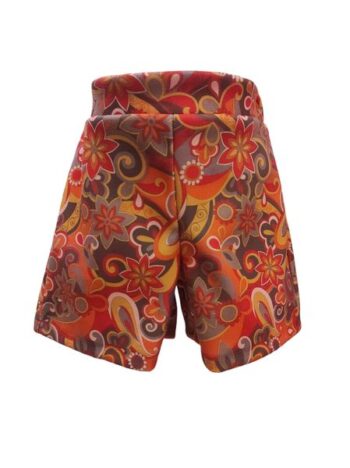 Σορτς εμπριμέ πορτοκαλί χρώμα - Image 4