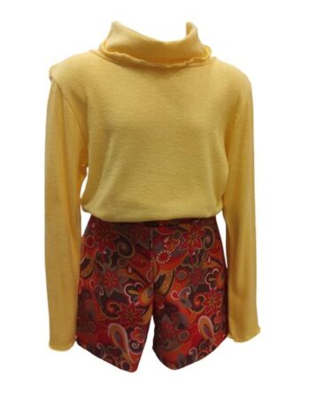 Σορτς εμπριμέ πορτοκαλί χρώμα - Image 1