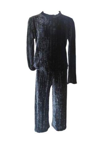 Σετ 2 χρώματα βελούδο ριπ γκρι και μαύρο - Image 7