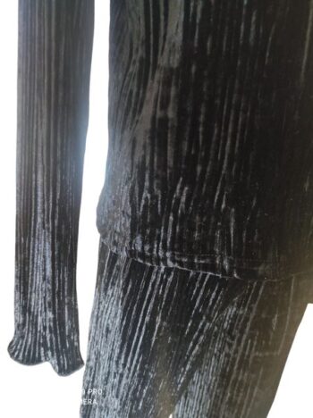 Σετ 2 χρώματα βελούδο ριπ γκρι και μαύρο - Image 8