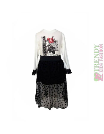 Μπλούζα λευκή με τύπωμα - 6226 - Image 1