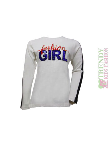 Μπλούζα μακρυά τύπωμα "GIRL" - Image 1